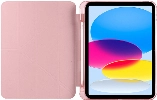 Apple iPad 10.9 2022 (10. Nesil) Tablet Kılıfı Standlı Tri Folding Kalemlikli Silikon Smart Cover - Pembe