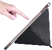 Apple iPad 10.9 2022 (10. Nesil) Tablet Kılıfı Standlı Tri Folding Kalemlikli Silikon Smart Cover - Siyah