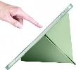 Apple iPad 10.9 2022 (10. Nesil) Tablet Kılıfı Standlı Tri Folding Kalemlikli Silikon Smart Cover - Yeşil