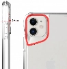 Apple iPhone 11 Kılıf Şeffaf TPU Kenarları Esnek T-Max Kapak