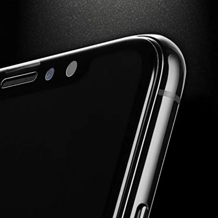 Apple iPhone 11 Pro 5D Tam Kapatan Kenarları Kırılmaya Dayanıklı Cam Ekran Koruyucu - Siyah