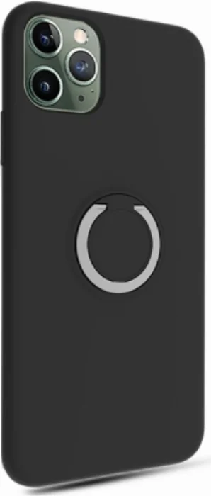 Apple iPhone 11 Pro Kılıf Silikon İnce Mat Esnek Parmak İzi Bırakmayan Plex Kapak - Siyah