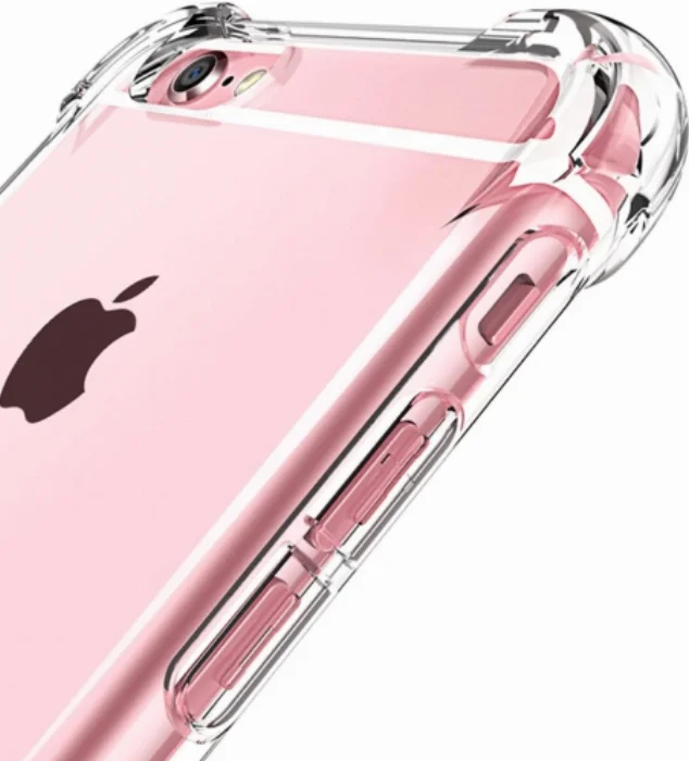 Apple iPhone 7 Plus Kılıf Köşe Korumalı Airbag Şeffaf Silikon Anti-Shock