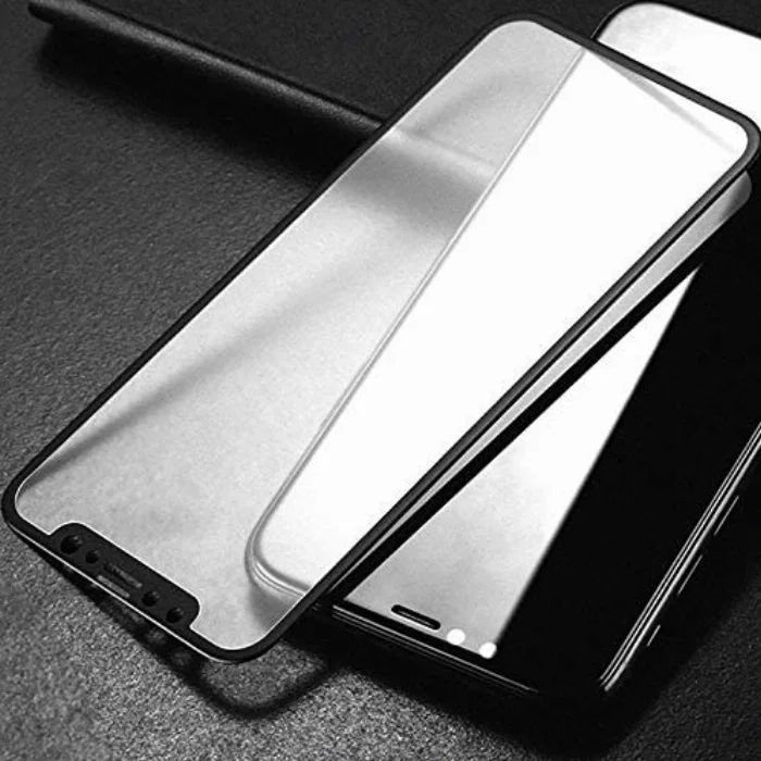 Apple iPhone 8 5D Tam Kapatan Kenarları Kırılmaya Dayanıklı Cam Ekran Koruyucu - Beyaz