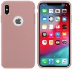 Apple iPhone Xs Max Kılıf İnce Soft Mat Renkli Esnek Silikon Kapak - Rose Gold