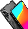 Honor 9x Kılıf Silikon Parmak İzi Bırakmayan Karbon Soft Negro Kapak - Siyah