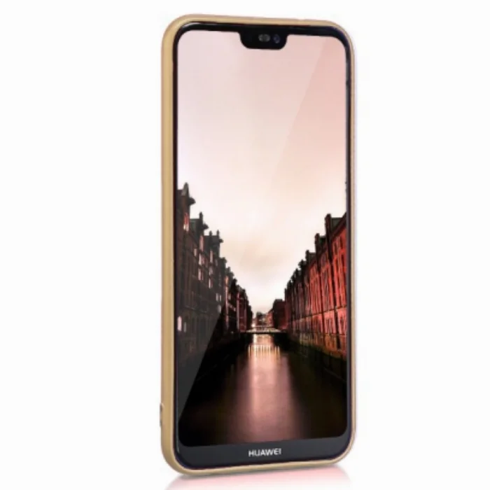 Huawei Honor 8c Kılıf İnce Mat Esnek Silikon - Gold