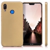 Huawei Honor 8c Kılıf İnce Soft Mat Renkli Esnek Silikon Kapak - Gold