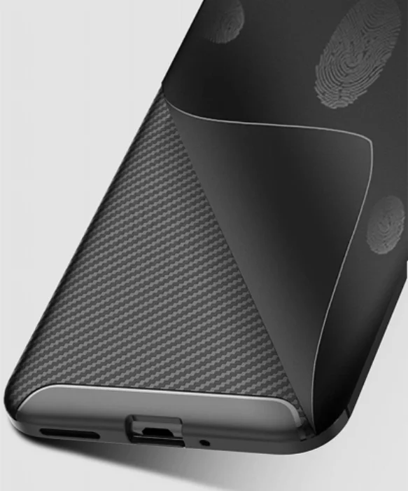 Huawei Honor 8c Kılıf Karbon Serisi Mat Fiber Silikon Negro Kapak - Lacivert