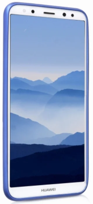 Huawei Mate 10 Lite Kılıf İnce Mat Esnek Silikon - Mavi