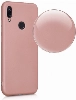 Huawei P Smart 2019 Kılıf İnce Soft Mat Renkli Esnek Silikon Kapak - Rose Gold