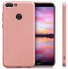 Huawei P Smart Kılıf İnce Soft Mat Renkli Esnek Silikon Kapak - Rose Gold