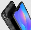 Huawei P20 Lite Kılıf Silikon Parmak İzi Bırakmayan Karbon Soft Negro Kapak - Siyah