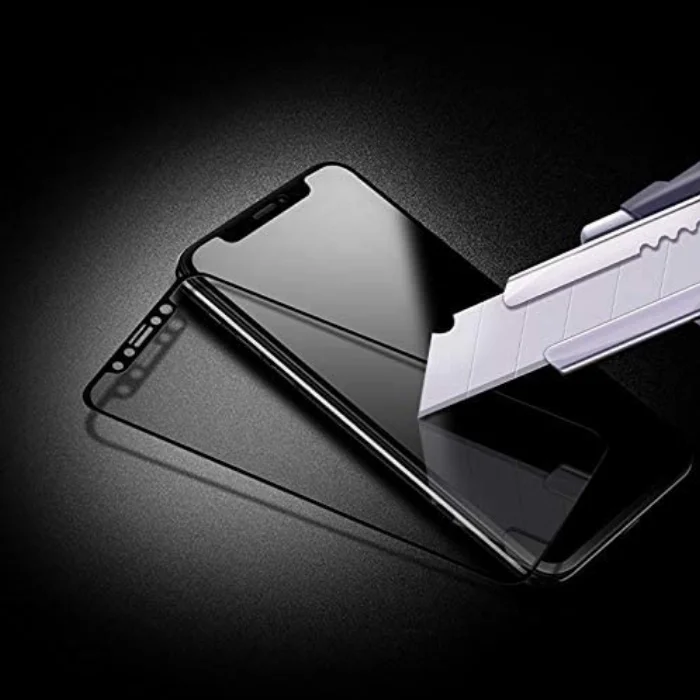 Huawei P30 Lite 5D Tam Kapatan Kenarları Kırılmaya Dayanıklı Cam Ekran Koruyucu - Siyah
