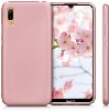 Huawei Y6 2019 Kılıf İnce Soft Mat Renkli Esnek Silikon Kapak - Rose Gold