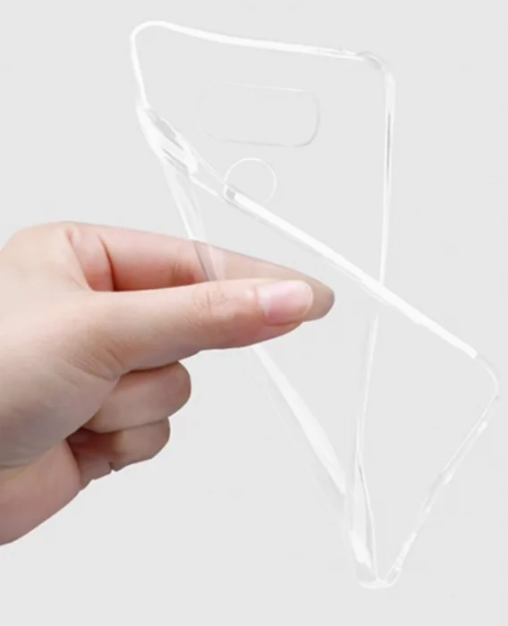 LG G6 Kılıf Ultra İnce Kaliteli Esnek Silikon 0.2mm - Şeffaf