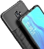 Oppo Reno 2 Kılıf Silikon Parmak İzi Bırakmayan Karbon Soft Negro Kapak - Siyah