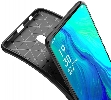 Oppo Reno 2 Kılıf Silikon Parmak İzi Bırakmayan Karbon Soft Negro Kapak - Siyah