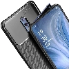 Oppo Reno Kılıf Silikon Parmak İzi Bırakmayan Karbon Soft Negro Kapak - Siyah