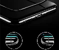 Samsung Galaxy A20 Ekran Koruyucu Fiber Tam Kaplayan Nano - Siyah