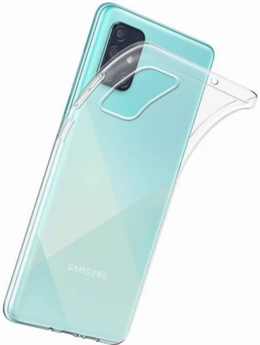 Samsung Galaxy A51 Kılıf Ultra İnce Esnek Süper Silikon 0.3mm - Şeffaf