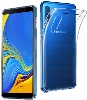 Samsung Galaxy A7 2018 Kılıf Kamera Korumalı Esnek Silikon Kapak - Şeffaf