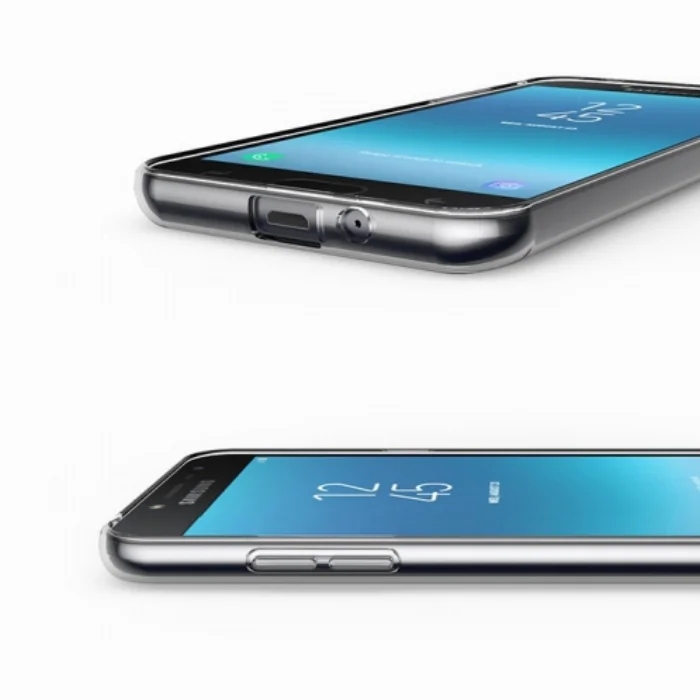 Samsung Galaxy J2 Pro Kılıf Ultra İnce Kaliteli Esnek Silikon 0.2mm - Şeffaf