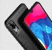 Samsung Galaxy M10 Kılıf Silikon Parmak İzi Bırakmayan Karbon Soft Negro Kapak - Lacivert