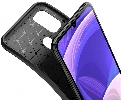 Samsung Galaxy M30s Kılıf Silikon Parmak İzi Bırakmayan Karbon Soft Negro Kapak - Siyah