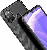 Samsung Galaxy M30s Kılıf Silikon Parmak İzi Bırakmayan Karbon Soft Negro Kapak - Siyah