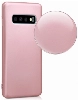 Samsung Galaxy S10 Kılıf İnce Soft Mat Renkli Esnek Silikon Kapak - Rose Gold