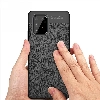 Samsung Galaxy S10 Lite Kılıf Deri Görünümlü Lüks Parmak İzi Bırakmaz Niss Silikon Kapak - Lacivert