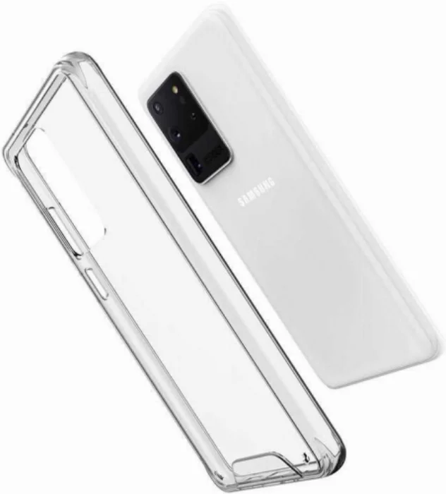 Samsung Galaxy S20 Ultra Kılıf Clear Guard Serisi Gard Kapak - Şeffaf