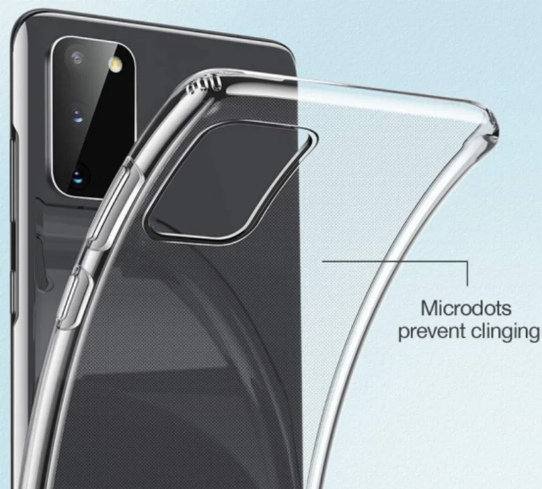 Samsung Galaxy S20 Ultra Kılıf Ultra İnce Esnek Süper Silikon 0.3mm - Şeffaf