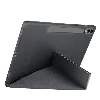 Samsung Galaxy Tab S9 FE Kılıf Standlı Tri Folding Kalemlikli Silikon Smart Cover - Mor