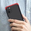 Xiaomi Poco M3 Kılıf 3 Parçalı 360 Tam Korumalı Rubber AYS Kapak - Gri Siyah