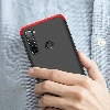 Xiaomi Redmi Note 8 Kılıf 3 Parçalı 360 Tam Korumalı Rubber AYS Kapak  - Siyah