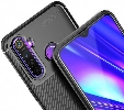 Xiaomi Redmi Note 8 Kılıf Silikon Parmak İzi Bırakmayan Karbon Soft Negro Kapak - Siyah