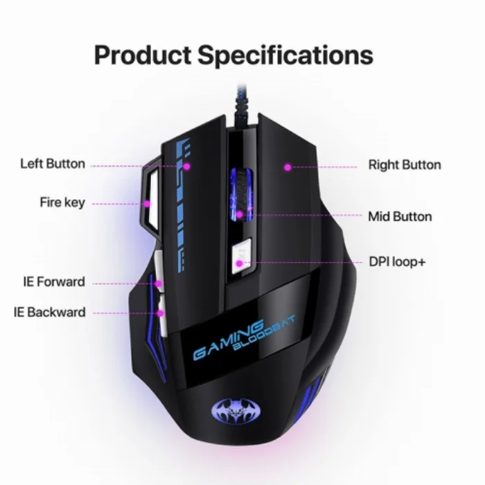 Profesyonel Mobil Oyuncu Seti SC-B05 3 in 1 Klavye Mouse Bağlantılı