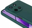 Realme 11 4G Kılıf İçi Kadife Mat Mara Lansman Silikon Kapak  - Koyu Yeşil