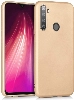 Realme 5i Kılıf İnce Soft Mat Renkli Esnek Silikon Kapak - Gold