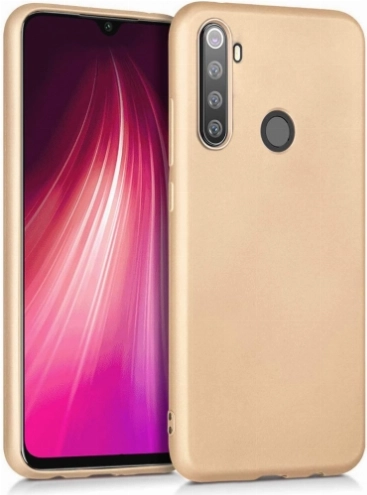 Realme 6 Kılıf İnce Soft Mat Renkli Esnek Silikon Kapak - Gold