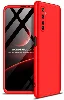 Realme 6 Pro Kılıf 3 Parçalı 360 Tam Korumalı Rubber AYS Kapak - Kırmızı