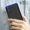 Realme 7 Pro Kılıf 3 Parçalı 360 Tam Korumalı Rubber AYS Kapak - Kırmızı Siyah