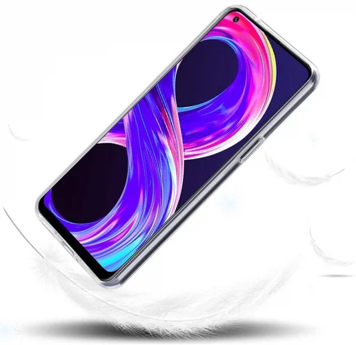 Realme 8 Pro Kılıf Kamera Korumalı Esnek Silikon Kapak - Şeffaf