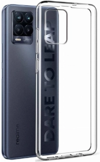 Realme 8 Pro Kılıf Kamera Korumalı Esnek Silikon Kapak - Şeffaf