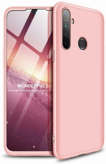 Realme C3i Kılıf 3 Parçalı 360 Tam Korumalı Rubber AYS Kapak - Rose Gold