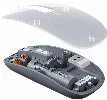 Recci RCS-M01 Space Capsule Serisi Multimod Kablosuz Şeffaf Tasarım Mouse - Gri