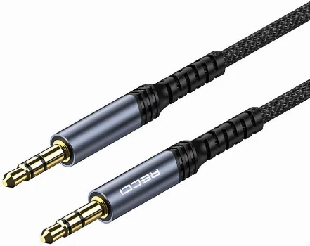 Recci RDS-A28 3.5mm to 3.5mm AUX Audio Kablo - Gri
