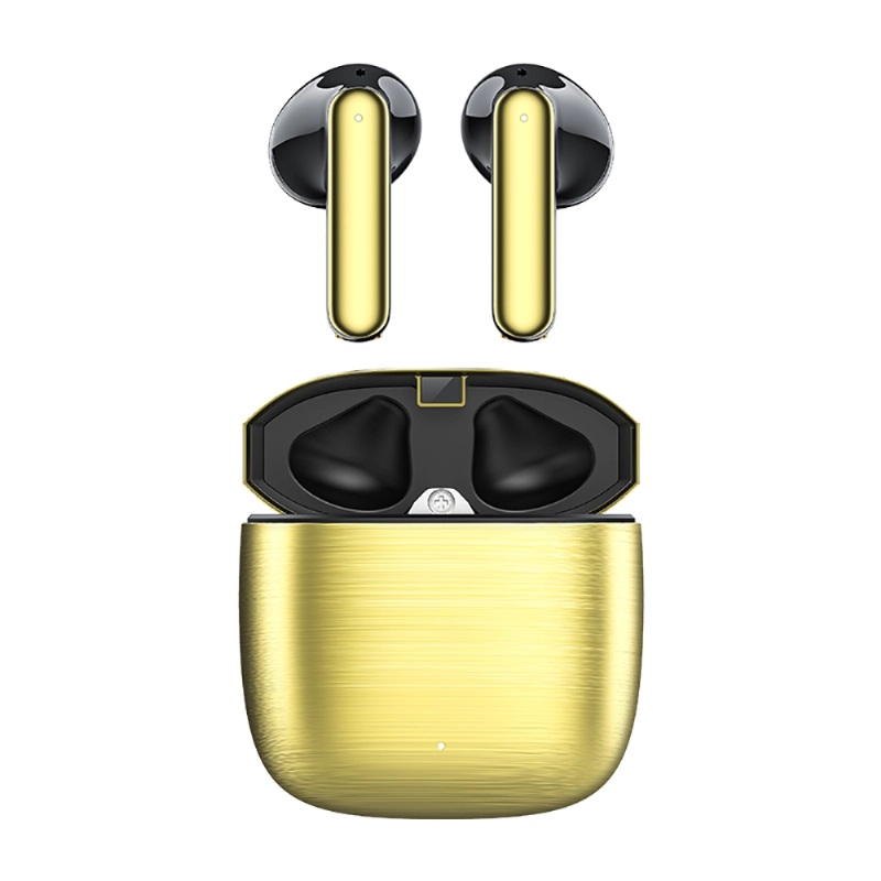 Recci REP-W42 Bounty Hunter TWS Wireless 5.2 Bluetooth Kulaklık - Gold